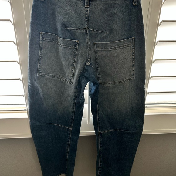 Women’s Nili Lotan Blue Denim Shon Barrel Jeans - Picture 3 of 5